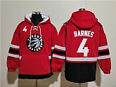 Men's Toronto Raptors #4 Scottie Barnes Red Black Lace-Up Pullover Hoodie,baseball caps,new era cap wholesale,wholesale hats