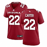 Women's Arizona Cardinals #22 Michael Carter Red 2023 Stitched Jersey Dzhi,baseball caps,new era cap wholesale,wholesale hats