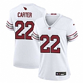 Women's Arizona Cardinals #22 Michael Carter White 2023 Stitched Jersey Dzhi,baseball caps,new era cap wholesale,wholesale hats