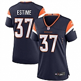 Women's Denver Broncos #37 Audric Estime Navy 2024 Alternate Football Stitched Jersey Dzhi,baseball caps,new era cap wholesale,wholesale hats