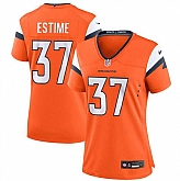 Women's Denver Broncos #37 Audric Estime Orange 2024 Football Stitched Jersey Dzhi,baseball caps,new era cap wholesale,wholesale hats