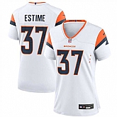 Women's Denver Broncos #37 Audric Estime White 2024 Football Stitched Jersey Dzhi,baseball caps,new era cap wholesale,wholesale hats