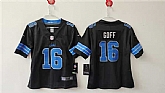 Women's Detroit Lions #16 Jared Goff Black Vapor Stitched Jersey,baseball caps,new era cap wholesale,wholesale hats