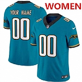 Women's Jacksonville Jaguars Active Player Custom Teal 2024 F.U.S.E. Prowler Throwback Vapor Limited Stitched Football Jersey,baseball caps,new era cap wholesale,wholesale hats