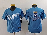 Youth Kansas City Royals Blank Light Blue Cool Base Stitched Jerseys,baseball caps,new era cap wholesale,wholesale hats