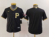 Youth Pittsburgh Pirates Blank Black Stitched Cool Base Nike Jersey,baseball caps,new era cap wholesale,wholesale hats