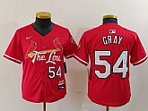 Youth St Louis Cardinals #54 Sonny Gray Red 2024 City Connect Limited Stitched Baseball Jersey,baseball caps,new era cap wholesale,wholesale hats