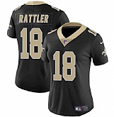 Women's New Orleans Saints #18 Spencer Rattler Black Vapor Stitched Game Jersey Dzhi,baseball caps,new era cap wholesale,wholesale hats