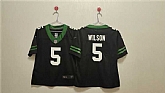 Women's New York Jets #5 Garrett Wilson Black Vapor Stitched Jersey,baseball caps,new era cap wholesale,wholesale hats