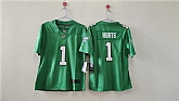 Women's Philadelphia Eagles #1 Jalen Hurts Kelly Green Vapor Stitched Jersey,baseball caps,new era cap wholesale,wholesale hats