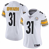 Women's Pittsburgh Steelers #31 Daijun Edwards White Vapor Football Stitched Jersey Dzhi,baseball caps,new era cap wholesale,wholesale hats