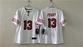 Women's San Francisco 49ers #13 Brock Purdy White 2nd Alternate Stitched Jersey,baseball caps,new era cap wholesale,wholesale hats