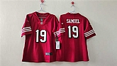 Women's San Francisco 49ers #19 Deebo Samuel Red Vapor Alternate Stitched Jersey,baseball caps,new era cap wholesale,wholesale hats