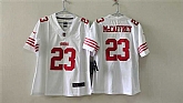 Women's San Francisco 49ers #23 Christian McCaffrey White Stitched Jersey,baseball caps,new era cap wholesale,wholesale hats