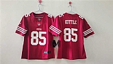 Women's San Francisco 49ers #85 George Kittle Red Vapor Stitched Jersey,baseball caps,new era cap wholesale,wholesale hats