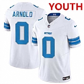 Youth Detroit Lions #0 Terrion Arnold White 2024 Draft F.U.S.E. Vapor Untouchable Limited Football Stitched Jersey Dzhi,baseball caps,new era cap wholesale,wholesale hats