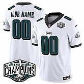 Men & Women & Youth Philadelphia Eagles Active Player Custom White 2024 NFC East Champions F.U.S.E. Vapor Untouchable Limited Stitched Football Jersey,baseball caps,new era cap wholesale,wholesale hats