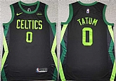 Men's Boston Celtics #0 Jayson Tatum Black 2024-25 City Edition Stitched Basketball Jersey,baseball caps,new era cap wholesale,wholesale hats