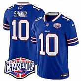 Men's Buffalo Bills #10 Khalil Shakir Royal F.U.S.E. 2024 AFC East Division Champions Vapor Limited Stitched Jersey,baseball caps,new era cap wholesale,wholesale hats