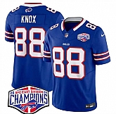 Men's Buffalo Bills #88 Dawson Knox Royal F.U.S.E. 2024 AFC East Division Champions Vapor Limited Stitched Jersey,baseball caps,new era cap wholesale,wholesale hats