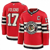 Men's Chicago Blackhawks #17 Nick Foligno Red 2024-25 Winter Classic Stitched Hockey Jersey Dzhi,baseball caps,new era cap wholesale,wholesale hats