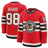 Men's Chicago Blackhawks #98 Connor Bedard Red 2024-25 Winter Classic Stitched Hockey Jersey Dzhi,baseball caps,new era cap wholesale,wholesale hats