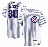 Men's Chicago Cubs #30 Kyle Tucker White 2024 Cool Base Stitched Jersey Dzhi,baseball caps,new era cap wholesale,wholesale hats