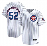 Men's Chicago Cubs #52 Pete Crow-Armstrong White Home Limited Stitched Jersey Dzhi,baseball caps,new era cap wholesale,wholesale hats