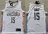 Men's Denver Nuggets #15 Nikola Jokic White 2024 City Edition Stitched Basketball Jersey,baseball caps,new era cap wholesale,wholesale hats