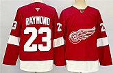 Men's Detroit Red Wings #23 Lucas Raymond Red 2024-25 Home Stitched Jersey,baseball caps,new era cap wholesale,wholesale hats