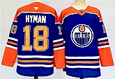 Men's Edmonton Oilers #18 Zach Hyman Royal 2024-25 Stitched Jersey,baseball caps,new era cap wholesale,wholesale hats