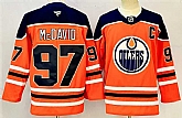 Men's Edmonton Oilers #97 Connor McDavid Orange 2024-25 With C Patch Heritage Classic Primegreen Stitched Jersey,baseball caps,new era cap wholesale,wholesale hats