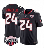 Men's Houston Texans #24 Derek Stingley Jr. Navy F.U.S.E. 2024 AFC South Division Champions Vapor Limited Stitched Jersey,baseball caps,new era cap wholesale,wholesale hats