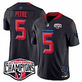 Men's Houston Texans #5 Jalen Pitre Navy 2nd Alternate F.U.S.E. 2024 AFC South Division Champions Vapor Limited Stitched Jersey,baseball caps,new era cap wholesale,wholesale hats