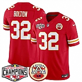 Men's Kansas City Chiefs #32 Nick Bolton Red F.U.S.E. 2024 AFC West Division Champions Vapor Limited Stitched Jersey,baseball caps,new era cap wholesale,wholesale hats