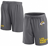 Men's Los Angeles Rams Grey Shorts,baseball caps,new era cap wholesale,wholesale hats