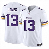 Men's Minnesota Vikings #13 Daniel Jones White 2024 F.U.S.E. Vapor Untouchable Limited Stitched Jersey,baseball caps,new era cap wholesale,wholesale hats