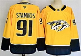 Men's Nashville Predators #91 Steven Stamkos Gold 2024-25 Home Stitched Hockey Jersey,baseball caps,new era cap wholesale,wholesale hats