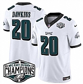 Men's Philadelphia Eagles #20 Brian Dawkins White 2024 NFC East Champions F.U.S.E. Vapor Untouchable Limited Stitched Jersey,baseball caps,new era cap wholesale,wholesale hats