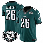 Men's Philadelphia Eagles #26 Saquon Barkley Green 2024 NFC East Champions F.U.S.E. Vapor Untouchable Limited Stitched Jersey,baseball caps,new era cap wholesale,wholesale hats