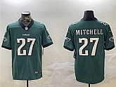 Men's Philadelphia Eagles #27 Quinyon Mitchell Green Vapor Untouchable Limited Stitched Football Jersey,baseball caps,new era cap wholesale,wholesale hats