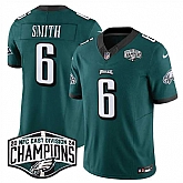 Men's Philadelphia Eagles #6 DeVonta Smith Green 2024 NFC East Champions F.U.S.E. Vapor Untouchable Limited Stitched Jersey,baseball caps,new era cap wholesale,wholesale hats