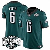 Men's Philadelphia Eagles #6 DeVonta Smith Green 2024 New NFC East Champions F.U.S.E. Vapor Untouchable Limited Stitched Jersey,baseball caps,new era cap wholesale,wholesale hats