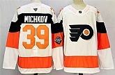 Men's Philadelphia Flyers #39 Matvei Michkov White 2024-25 With A Patch Stitched Jersey,baseball caps,new era cap wholesale,wholesale hats