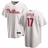 Men's Philadelphia Phillies #17 Max Kepler White 2024 Cool Base Stitched Jersey Dzhi,baseball caps,new era cap wholesale,wholesale hats