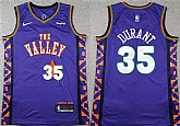 Men's Phoenix Suns #35 Kevin Durant Purple 2024-25 City Edition Stitched Basketball Jersey,baseball caps,new era cap wholesale,wholesale hats