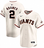 Men's San Francisco Giants #2 Willy Adames Cream 2024 Home Limited Stitched Jersey Dzhi,baseball caps,new era cap wholesale,wholesale hats