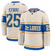 Men's St. Louis Blues #25 Jordan Kyrou Cream 2024-25 Winter Classic Stitched Hockey Jersey Dzhi,baseball caps,new era cap wholesale,wholesale hats