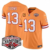 Men's Tampa Bay Buccaneers #13 Mike Evans Orange F.U.S.E. 2024 NFC South Champions With 4-Star C Patch Limited Stitched Jersey,baseball caps,new era cap wholesale,wholesale hats