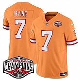 Men's Tampa Bay Buccaneers #7 Bucky Irving Orange F.U.S.E. 2024 NFC South Champions Limited Stitched Jersey,baseball caps,new era cap wholesale,wholesale hats